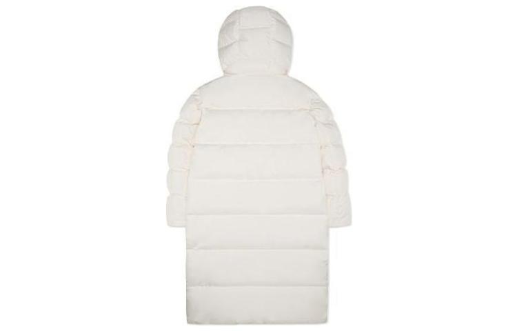 Lookbook MLB纽约扬基队标志印花连帽羽绒服奶油色男女同款 3ADJEC926-50CRS