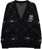 MLB New York Yankees Logo Print Knit Sweater Unisex Black 3AKCM0431-50BKS MLB New York Yankees Logo Print Knit Sweater Unisex Black 3AKCM0431-50BKS