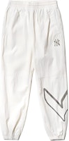 MLB New York Yankees Logo Print Knit Track Pants Mid-Rise White Mens 3AWP11014-50IVS MLB New York Yankees Logo Print Knit Track Pants Mid-Rise White Mens 3AWP11014-50IVS
