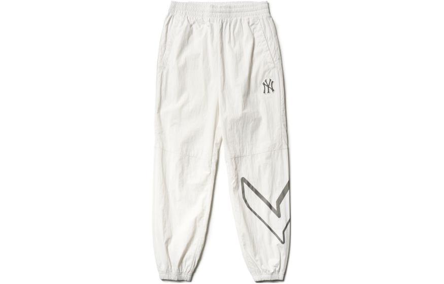Order MLB ニューヨークヤンキース ロゴプリント ニットトラックパンツ ミッドライズ ホワイト メンズ 3AWP11014-50IVS