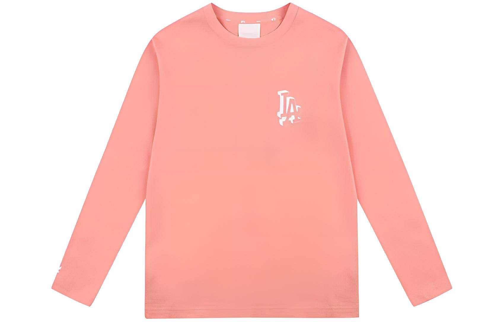 MLB New York Yankees Logo Print Pink Long Sleeve Unisex Sweatshirt 31TSPL111-07P