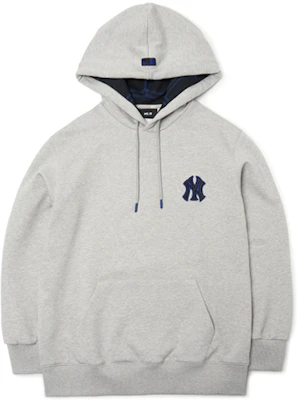 MLB 紐約洋基隊徽格紋內裡連帽衫 男女款 - 灰色 3AHDC0114-50MGS Buy MLB 紐約洋基隊徽格紋內裡連帽衫 男女款 - 灰色 3AHDC0114-50MGS