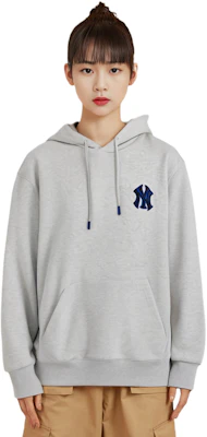 MLB 紐約洋基隊徽格紋內裡連帽衫 男女款 - 灰色 3AHDC0114-50MGS Purchase MLB 紐約洋基隊徽格紋內裡連帽衫 男女款 - 灰色 3AHDC0114-50MGS