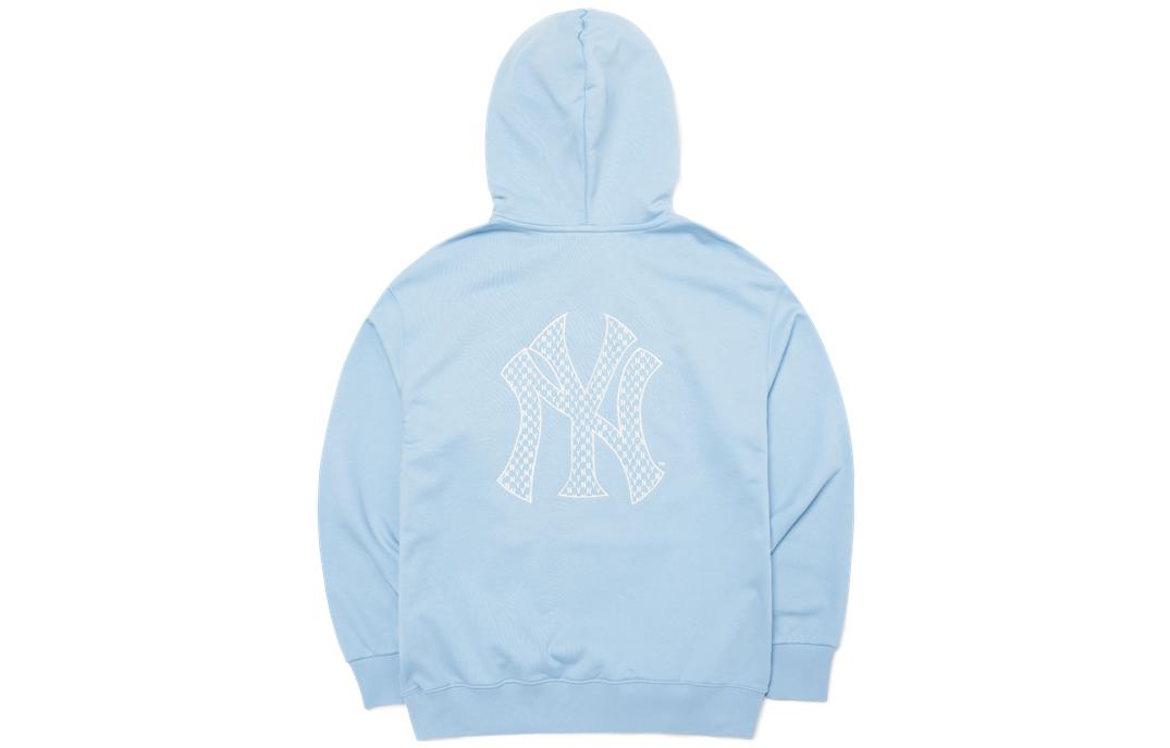 MLB New York Yankees Logo Print Pullover Hoodie Unisex Blue 3AHDM0121-50BLL 圖 3