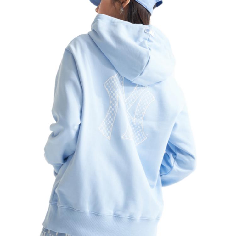 MLB New York Yankees Logo Print Pullover Hoodie Unisex Blue 3AHDM0121-50BLL 圖 5