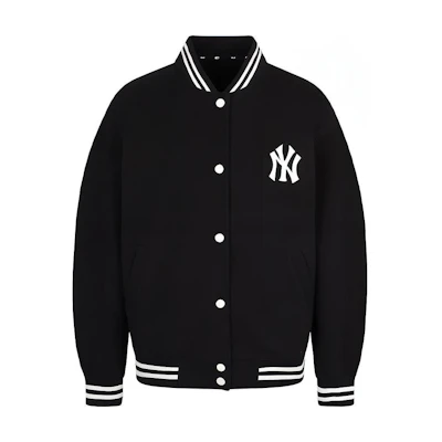MLB New York Yankees Logo Print Unisex Black Baseball Jacket 31JP04011-50L