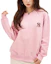 Shop MLB 紐約洋基隊LOGO印花男女款圓領長袖衛衣-淺粉色 3AMTM0234-50PKL
