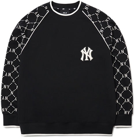 mlb-new-york-yankees-logo-printed-crewneck-sweatshirt-unisex-black-color-3-amtm-0814-50-bks