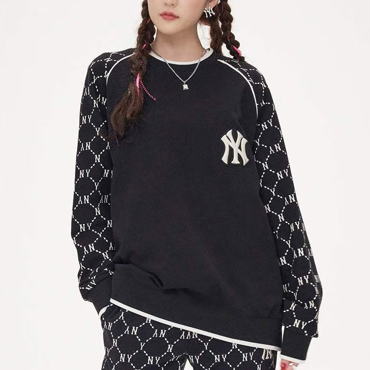 Details for MLB New York Yankees Logo Crewneck Sweatshirt Unisex Warna Hitam. 3AMTM0814-50BKS