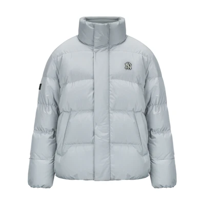 MLB New York Yankees Logo Puffer Down Jacket Winter Unisex - Grey. 3ADJB0416-50GRS