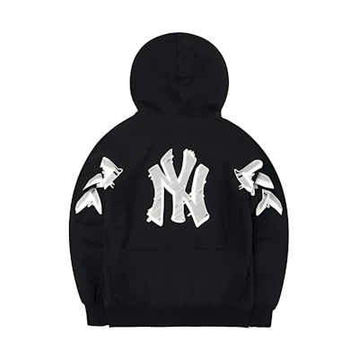 MLB New York Yankees Logo Pullover Hoodie Unisex Black 3AHDS0121-50BKS
