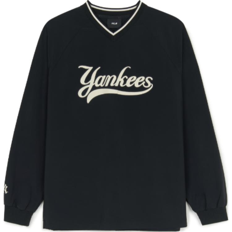 MLB New York Yankees Logo Pullover Sweatshirt Unisex Black 3AMTV0544-50BKS