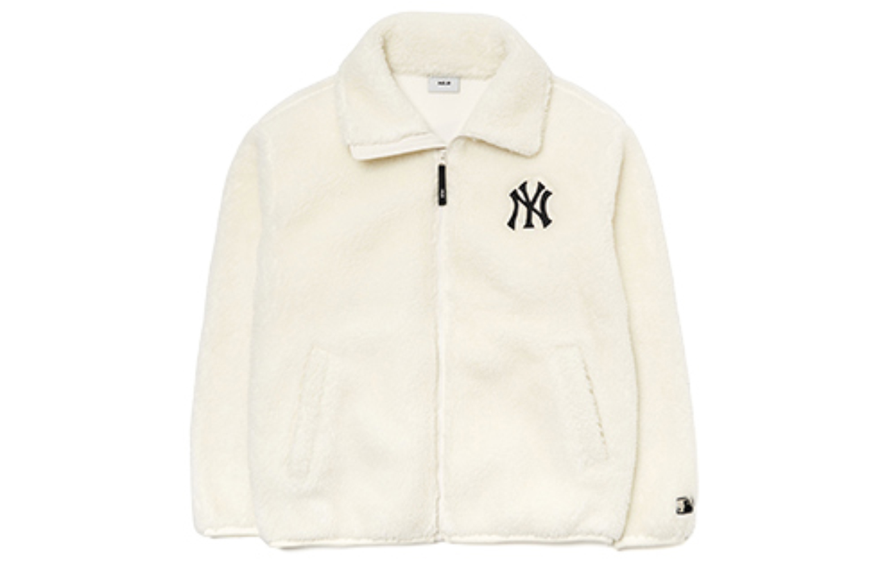 Order MLB New York Yankees Logo Jaket Sherpa Putih Gading Unisex. 3AJPF3016-50IVS