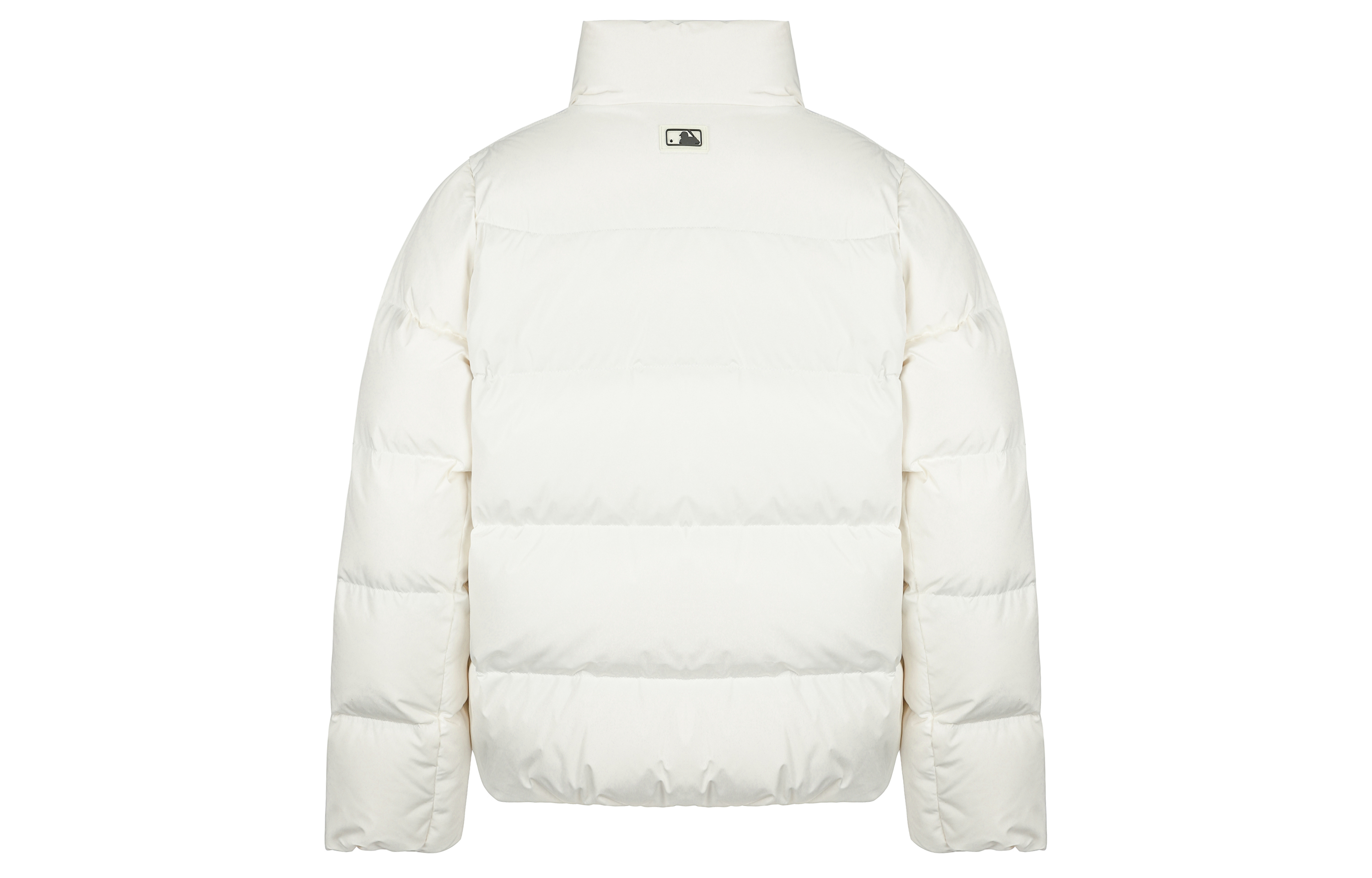 MLB New York Yankees Logo White Puffer Jacket Unisex Hooded Zip Long Sleeve 3ADJB0416-50IVS 圖 3