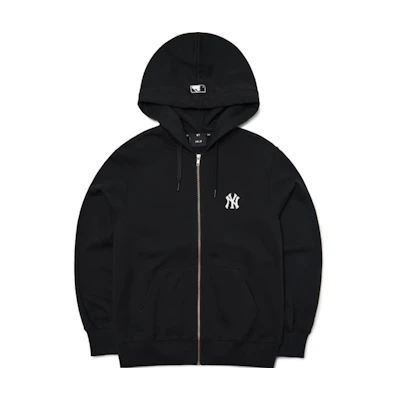 MLB New York Yankees Logo Zip-Up Hoodie Jacket Unisex Black. 3ATRB0421-50BKS