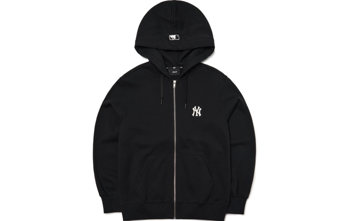 MLB New York Yankees Logo Zip-Up Hoodie Jacket Unisex Black. 3ATRB0421-50BKS 圖 2