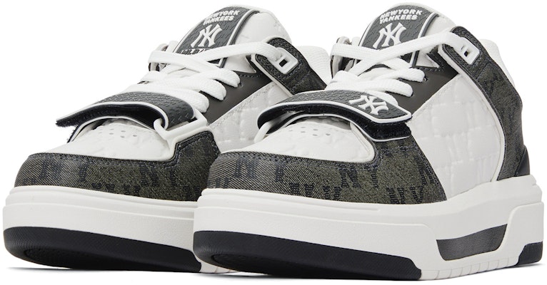 MLB 紐約洋基隊 舒適百搭 減震耐磨 復古印刻暗紋老花潮流 低幫 帆布鞋 男女同款 黑白 Lookbook MLB 紐約洋基隊 舒適百搭 減震耐磨 復古印刻暗紋老花潮流 低幫 帆布鞋 男女同款 黑白