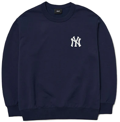 MLB New York Yankees Monogram Logo Crewneck Sweatshirt Unisex Navy Blue 3AMTM0121-50NYS Lookbook MLB New York Yankees Monogram Logo Crewneck Sweatshirt Unisex Navy Blue 3AMTM0121-50NYS