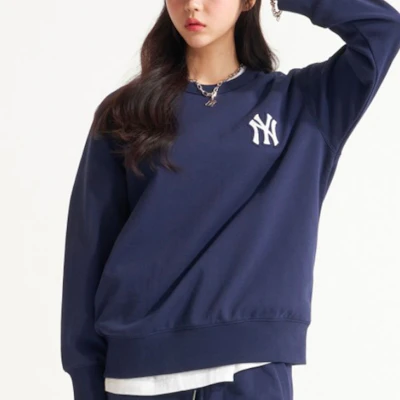 MLB New York Yankees Monogram Logo Crewneck Sweatshirt Unisex Navy Blue 3AMTM0121-50NYS Shop MLB New York Yankees Monogram Logo Crewneck Sweatshirt Unisex Navy Blue 3AMTM0121-50NYS