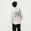Cheap Sweater Crewneck MLB New York Yankees Monogram Logo Cream Unisex. 3AMTM0221-50CRS