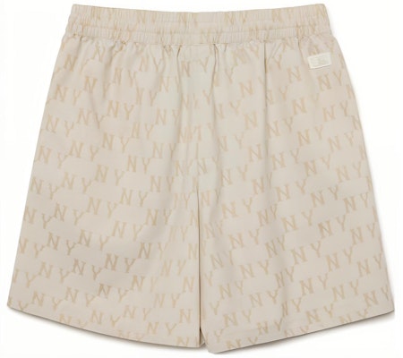 MLB New York Yankees Celana Pendek Logo Monogram Pinggang Elastis Unisex. 3ASMM0233-50IVS Lookbook MLB New York Yankees Celana Pendek Logo Monogram Pinggang Elastis Unisex. 3ASMM0233-50IVS