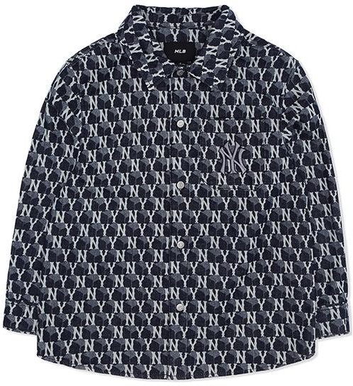 mlb-new-york-yankees-monogram-print-button-up-shirt-navy-unisex-retro-style-3-adrm-0624
