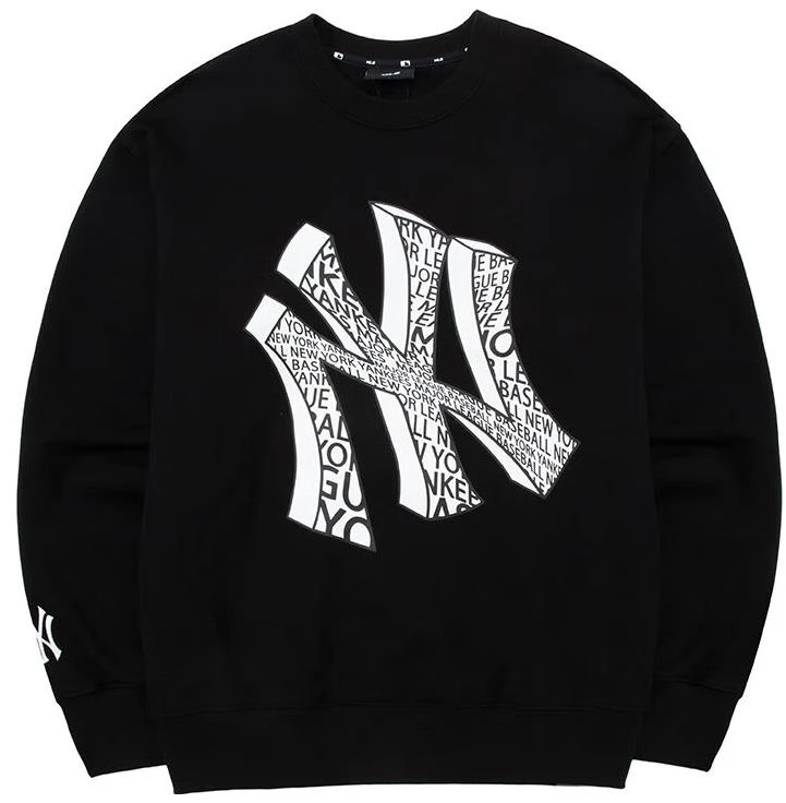 mlb-new-york-yankees-monogram-print-crewneck-sweatshirt-unisex-black-vintage-style-3-amtu-0131-50-bks
