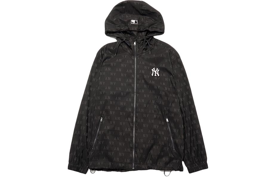 MLB New York Yankees Monogram Vintage Full-Zip Hoodie Jacket Unisex Black 3AWJM0543-50BKS 圖 2