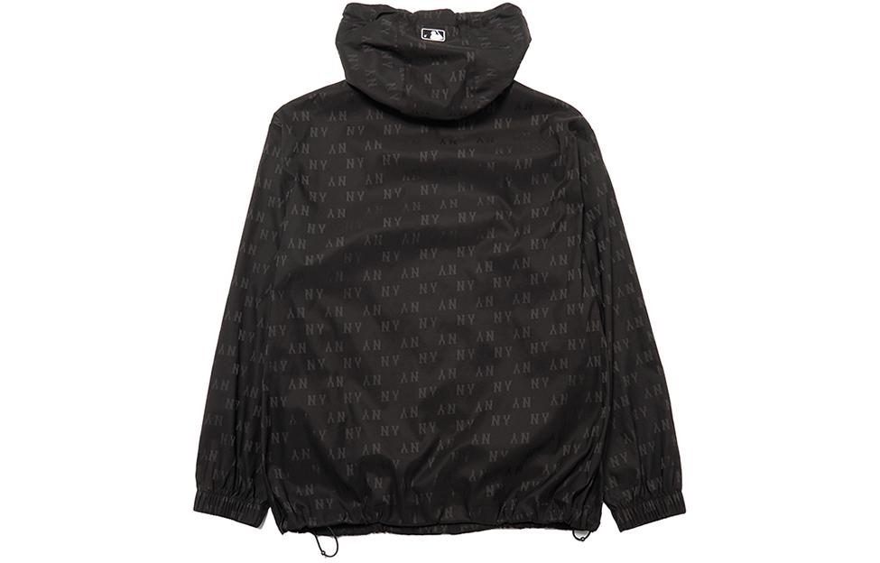 MLB New York Yankees Monogram Vintage Full-Zip Hoodie Jacket Unisex Black 3AWJM0543-50BKS 圖 3