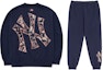Buy MLB ニューヨークヤンキース ネイビーブルー ロゴプリント スウェット&ジョガーセット ユニセックス. 3APTI0126-50NYD3AMTI0126-50NYD
