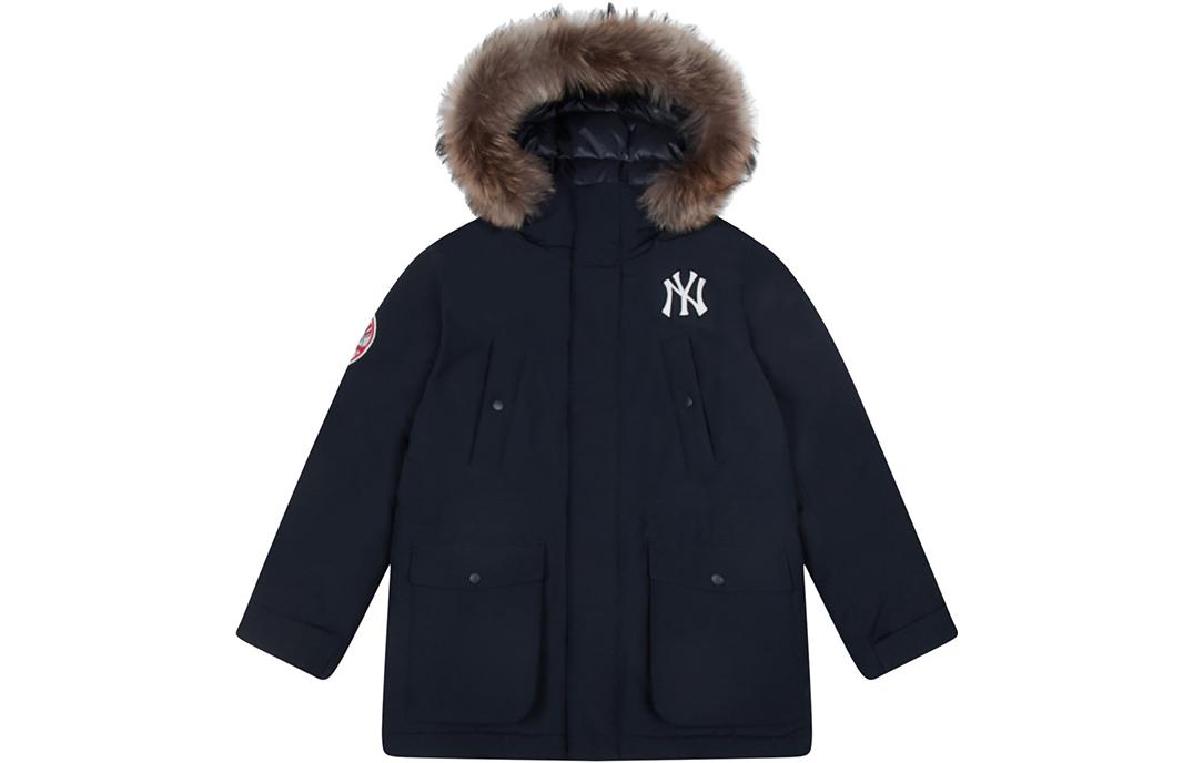 Order MLB New York Yankees Jaket Puffer Pendek Navy Patch Logo Unisex 31DJCH061-150N