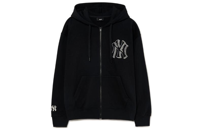 MLB New York Yankees Oversized Zip-Up Hoodie Jacket Black () 3ATRB0334-50BKS