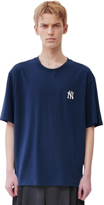 MLB纽约洋基队海军蓝佩斯利标志男女同款多巴胺T恤。 3ATS52023-50NYD Cheap MLB纽约洋基队海军蓝佩斯利标志男女同款多巴胺T恤。 3ATS52023-50NYD