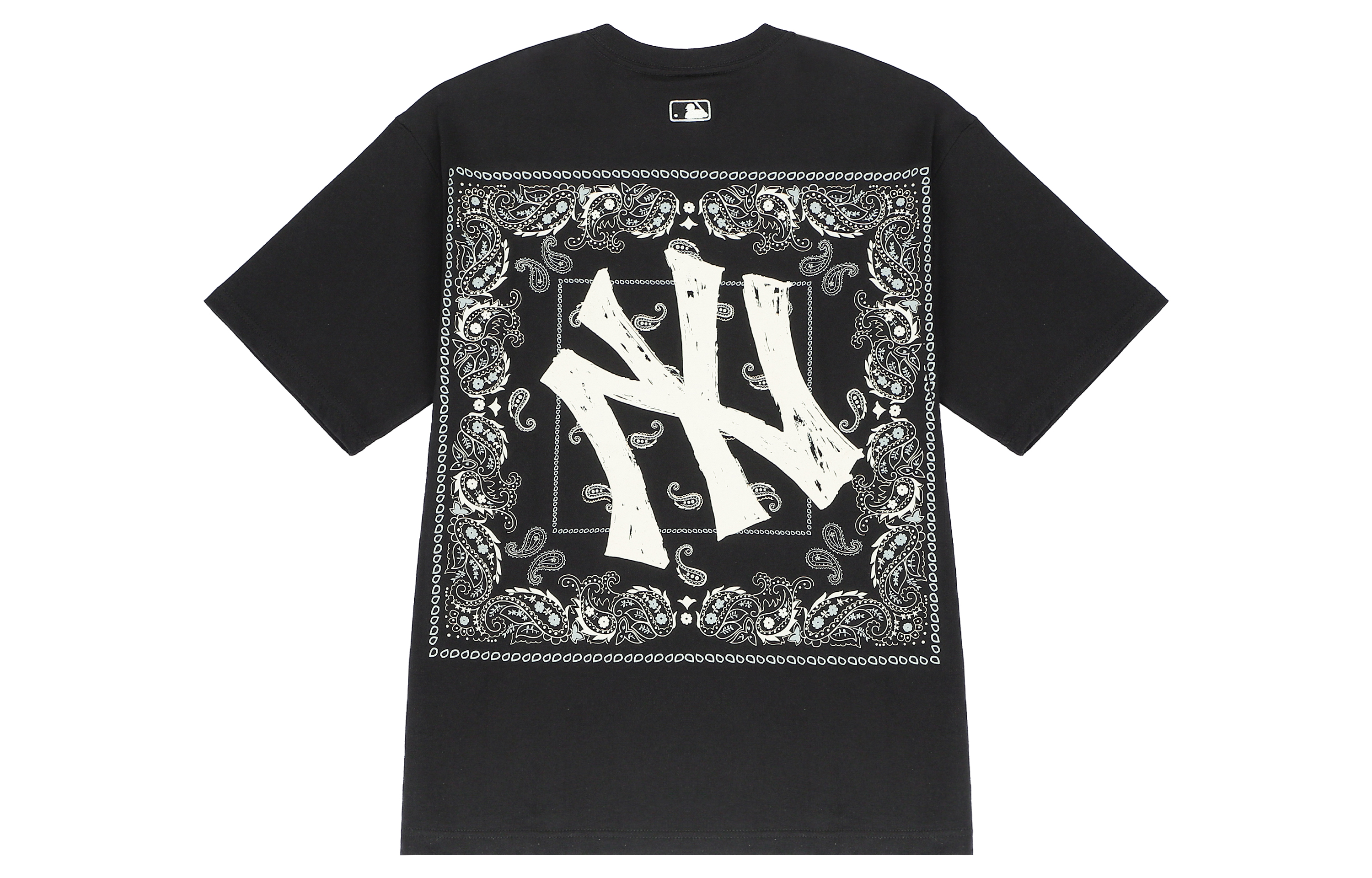 MLB New York Yankees Paisley Logo Vintage Unisex Black Crewneck T-Shirt. 3ATS52023-50BKS