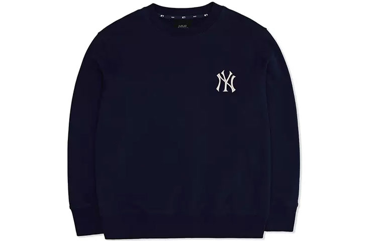 MLB New York Yankees Paisley Print Navy Pullover Sweatshirt Unisex 3AMTEC724-50NYD