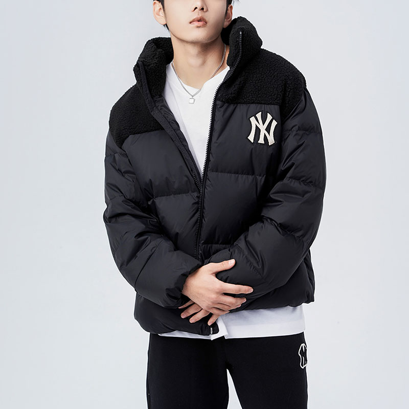Details for MLB New York Yankees Jaket Hitam Unisex Logo Patchwork Bordir 3ADJN0416-50BKS