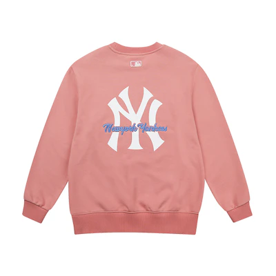 MLB New York Yankees Pink Crewneck Sweatshirt with Large Back Logo - Unisex 31MT10111-50P