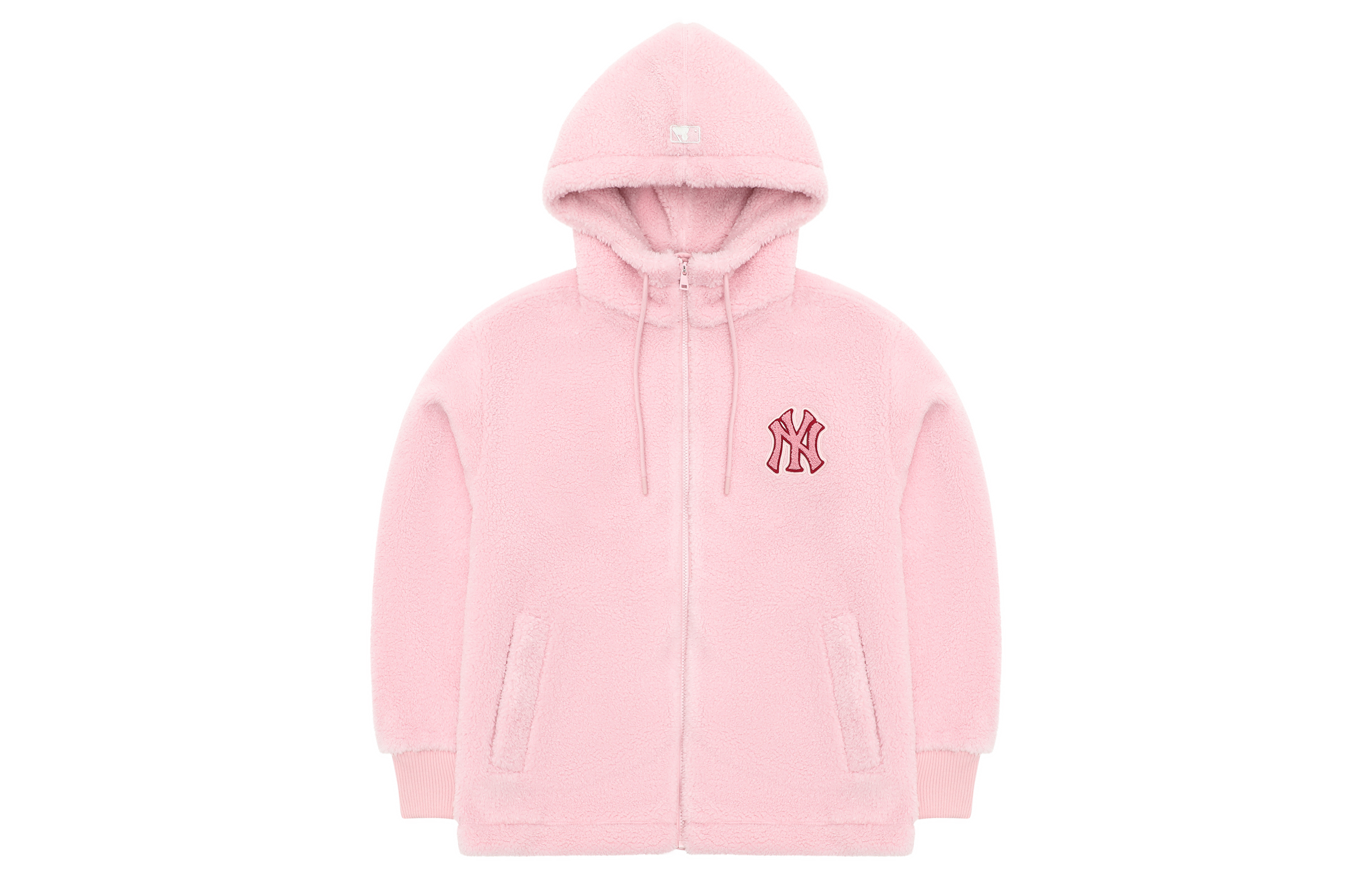 MLB New York Yankees Pink Fleece Hoodie with Graffiti Letter Print Unisex. 3AFDL3126-50PKS 圖 3