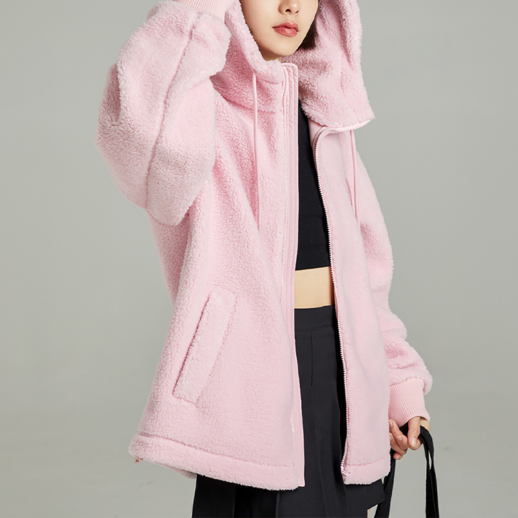 MLB New York Yankees Pink Fleece Hoodie with Graffiti Letter Print Unisex. 3AFDL3126-50PKS 圖 7