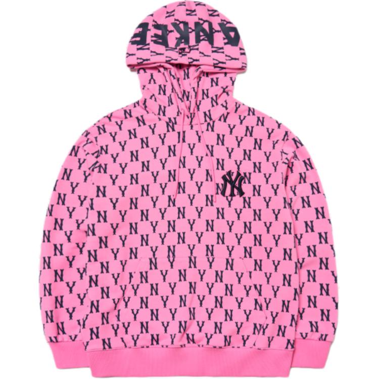 MLB New York Yankees Pink Full-Print Zip Hoodie Long Sleeve 3AHDM0214-50PKD