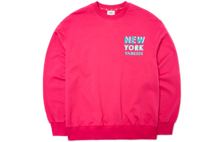 MLB New York Yankees Pink Hoodie with Letter Print - Unisex 3AMTB0914-50RDL