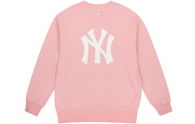 MLB New York Yankees Pink Logo Lightweight Sweatshirt Unisex 31MTR1941-50P