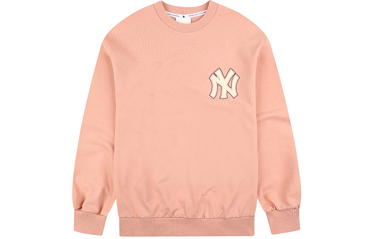 MLB New York Yankees Pink Logo Patch Pullover Sweatshirt Unisex 31MTC5911-50O