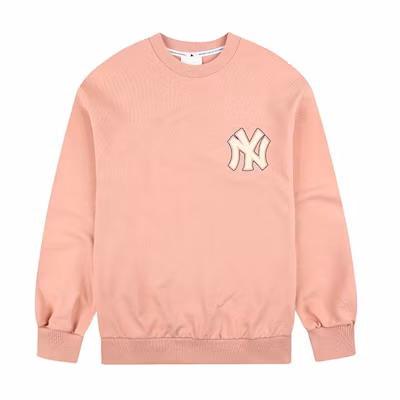 MLB New York Yankees Pink Logo Patch Pullover Sweatshirt Unisex 31MTC5911-50O