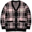 Order MLB New York Yankees Pink Plaid Logo Knit Cardigan Sweater Unisex. 3AKT00214-50PKS