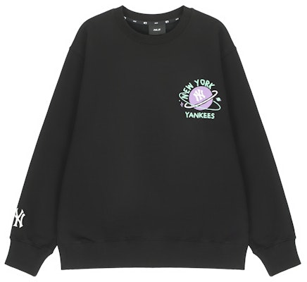 MLB纽约扬基队行星印花长袖卫衣男女同款黑色。 3AMTL0121-50BKS Lookbook MLB纽约扬基队行星印花长袖卫衣男女同款黑色。 3AMTL0121-50BKS