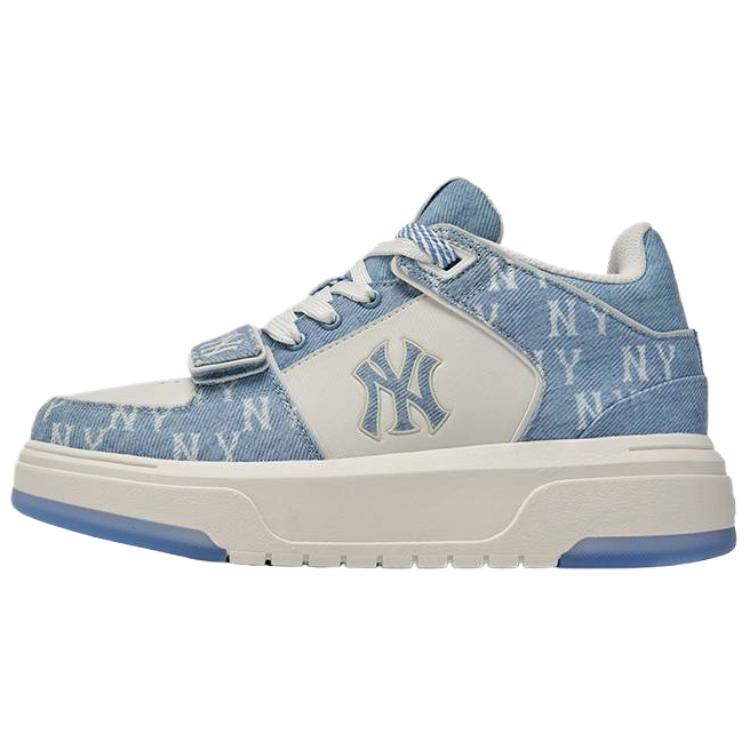 MLB New York Yankees Premium Leather Mid-Top Sneakers 3ASXMDM6N-50BLS