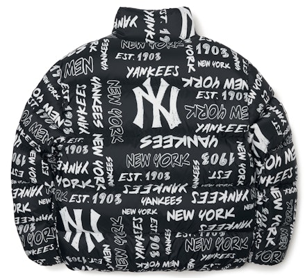 MLB 紐約洋基印花黑色羽絨外套 冬季男女款 3ADJN0316-50BKS Lookbook MLB 紐約洋基印花黑色羽絨外套 冬季男女款 3ADJN0316-50BKS