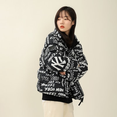 MLB 紐約洋基印花黑色羽絨外套 冬季男女款 3ADJN0316-50BKS Details for MLB 紐約洋基印花黑色羽絨外套 冬季男女款 3ADJN0316-50BKS