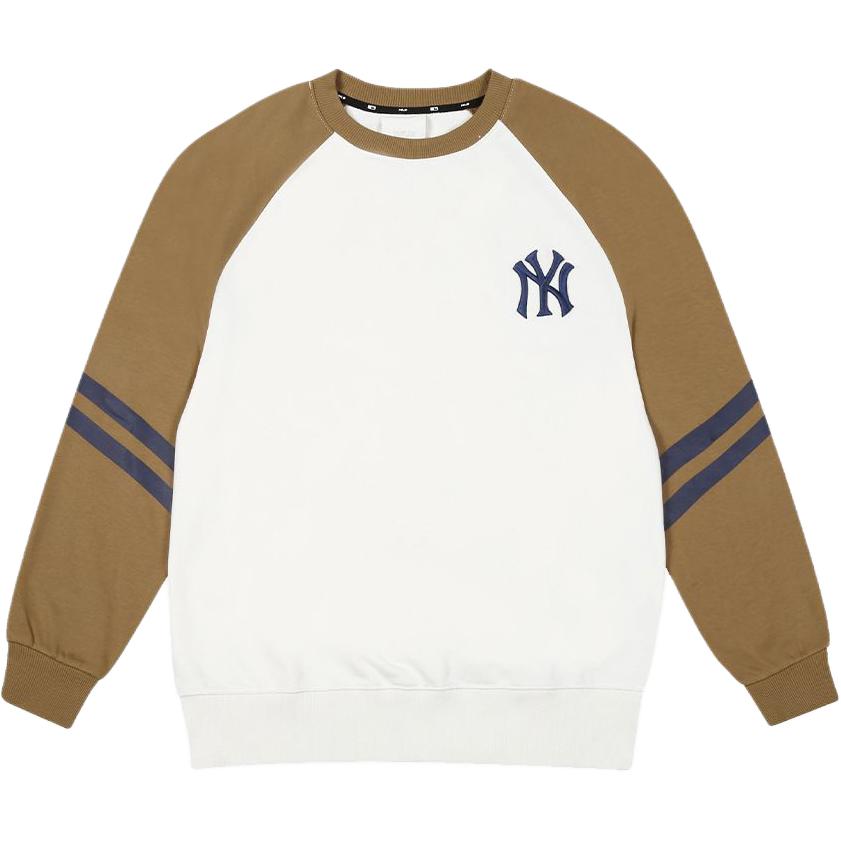 MLB New York Yankees Raglan Crewneck Sweatshirt Beige Unisex 31MT0B041-50B